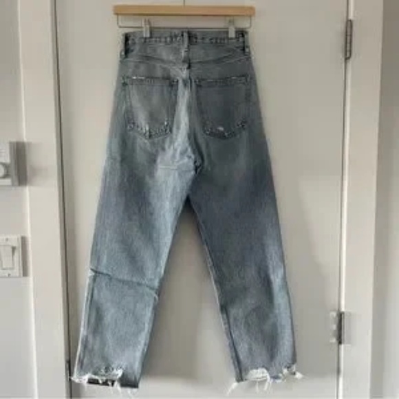 Agolde '90s High Rise Cropped Straight Jeans - Picture 2 of 6